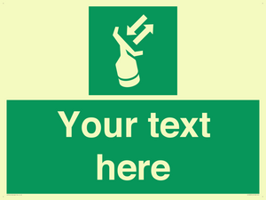 Custom sign safe condition Search and rescue transponder